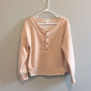 Whiteroom + Cactus Light Pink Pullover